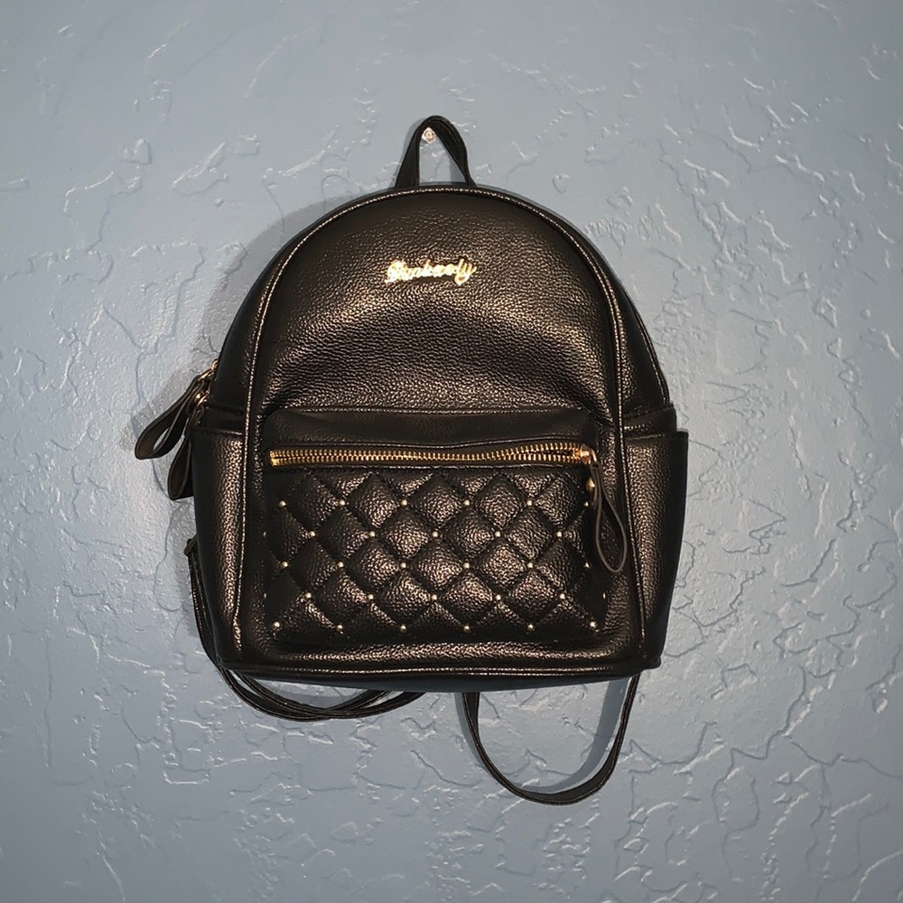 leather mini backpack